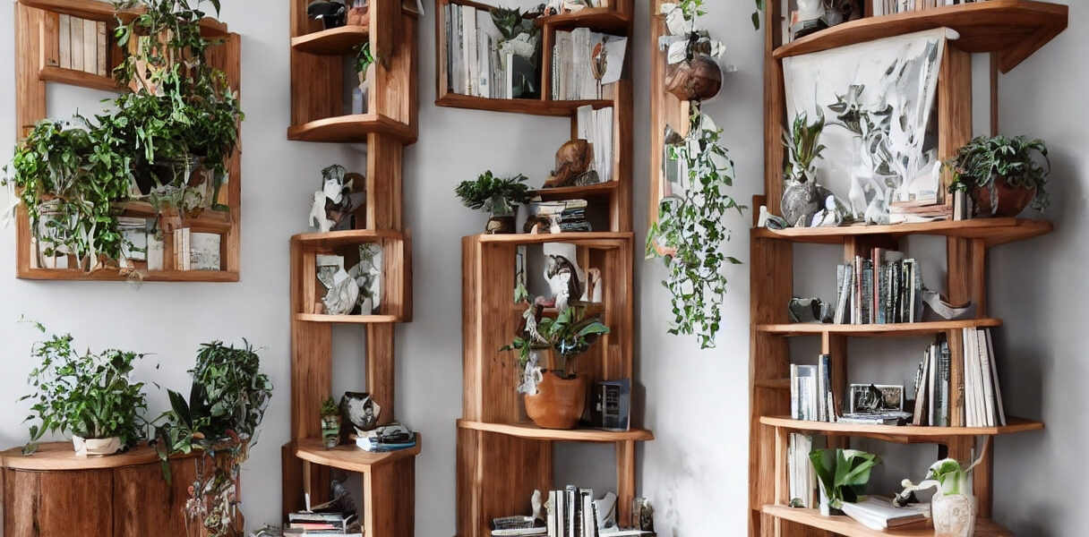 Giv din stue nyt liv med en kreativ hjørnehylde-dekoration